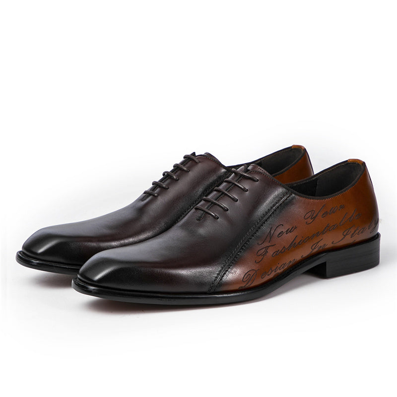 Oxford Men's Leather Shoes - Drivegears