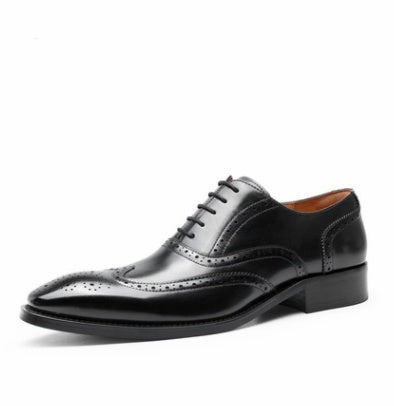 EliteStride Pointed Leather Shoes - Drivegears