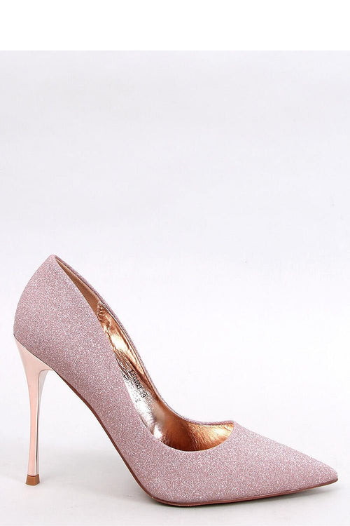 Glitter Pumps on Metallic Stiletto Heel