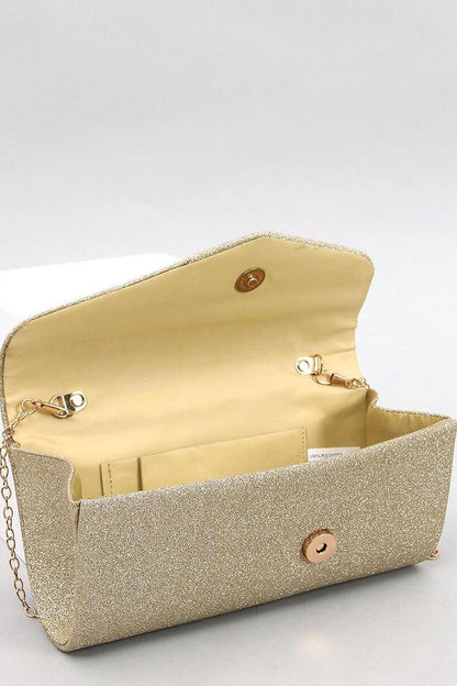 Iridescent Ladies' Dual-Carry Clutch Bag with Magnetic Clasp