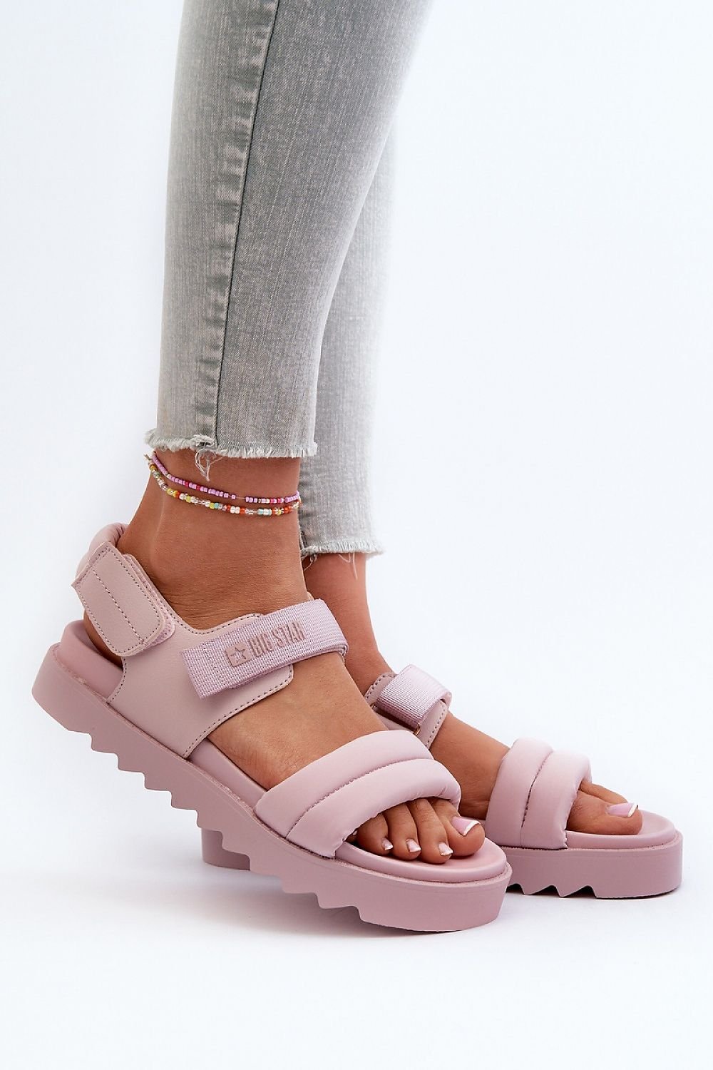 Big Star Platform Sandals with Velcro Closure – Comfortable & Stylish for Summer