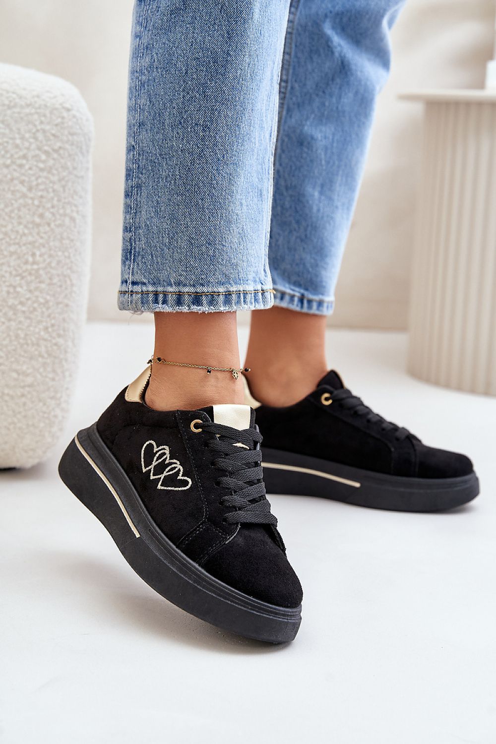 Women's Eco-Suede Platform Sneakers