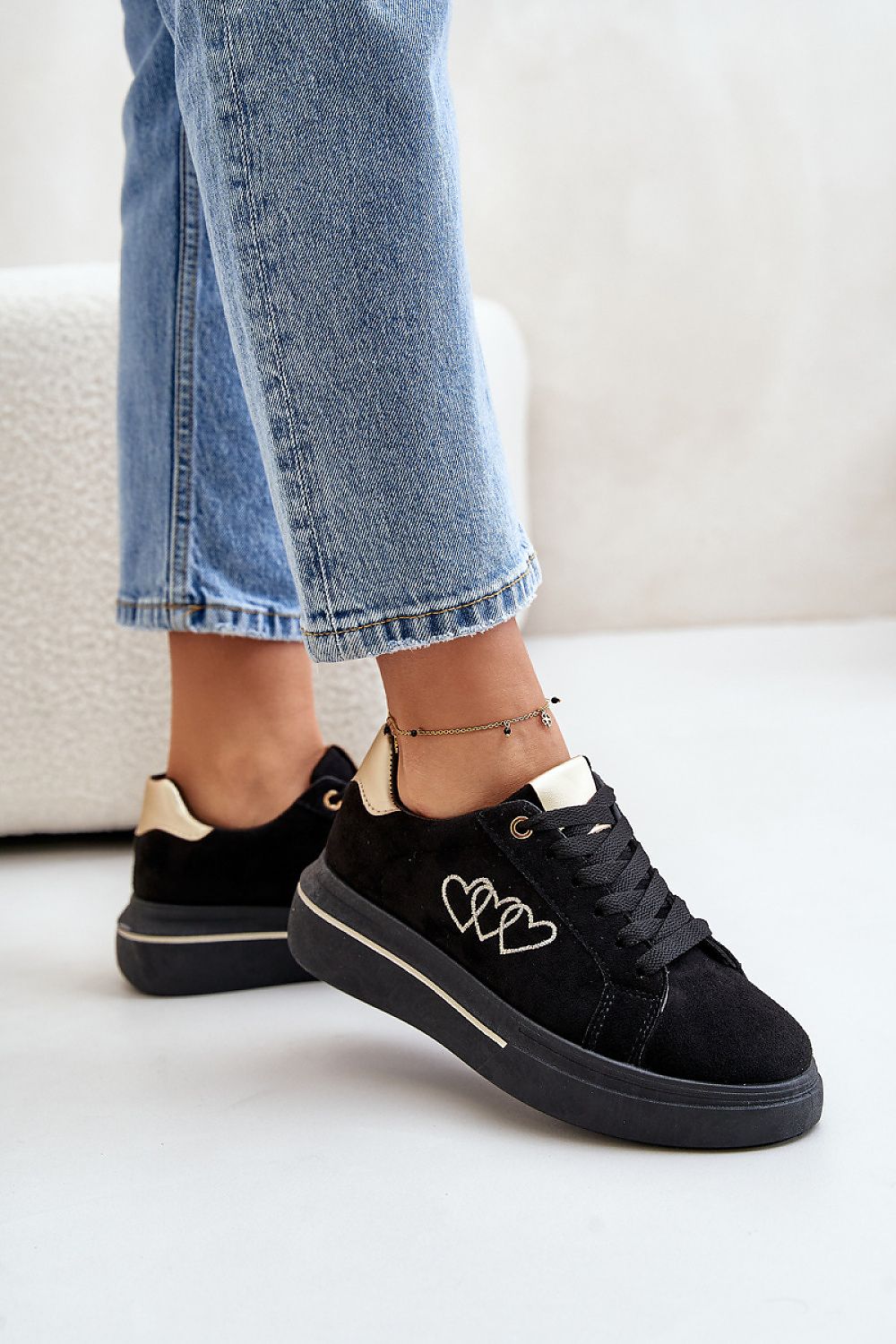 Women's Eco-Suede Platform Sneakers