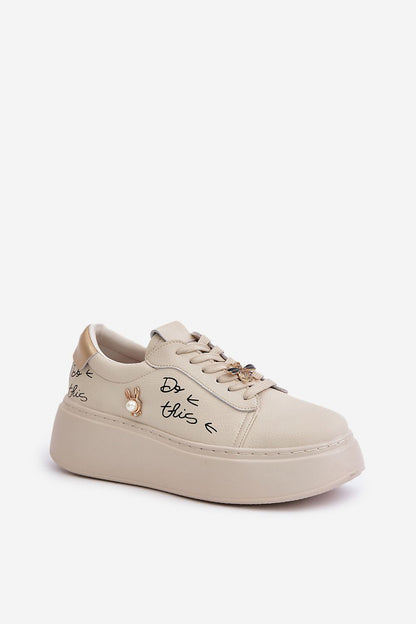 Decorative Pin and Urban Style Sneakers