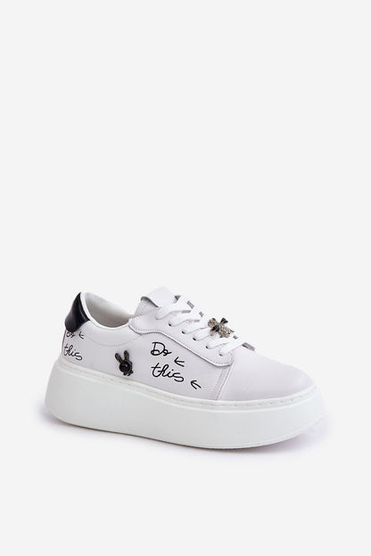 Decorative Pin and Urban Style Sneakers