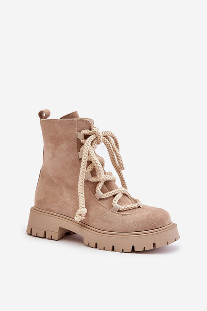 High Neck Beige Boot