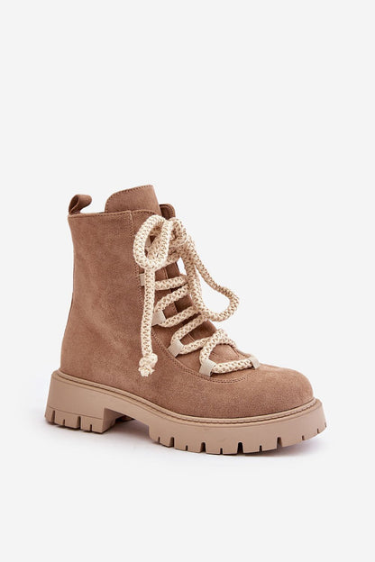 High Neck Beige Boot