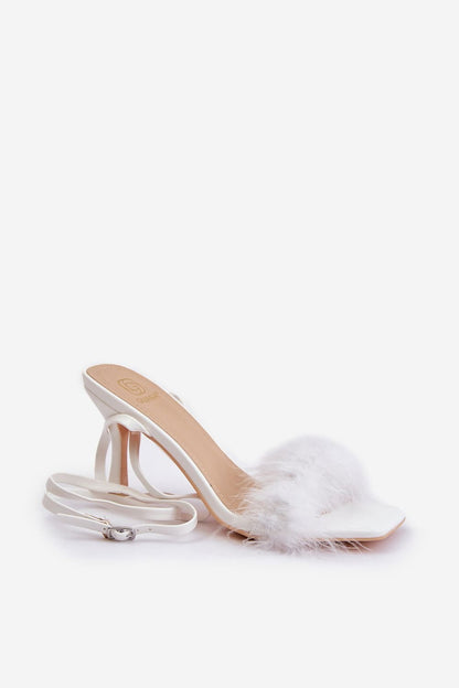 Feather Grace Stiletto Sandals