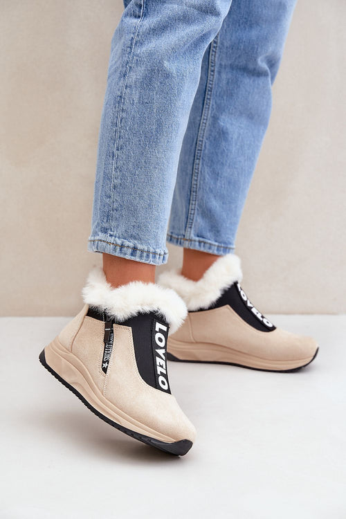 Women's Eco-Suede Sneakers with Fur Lining