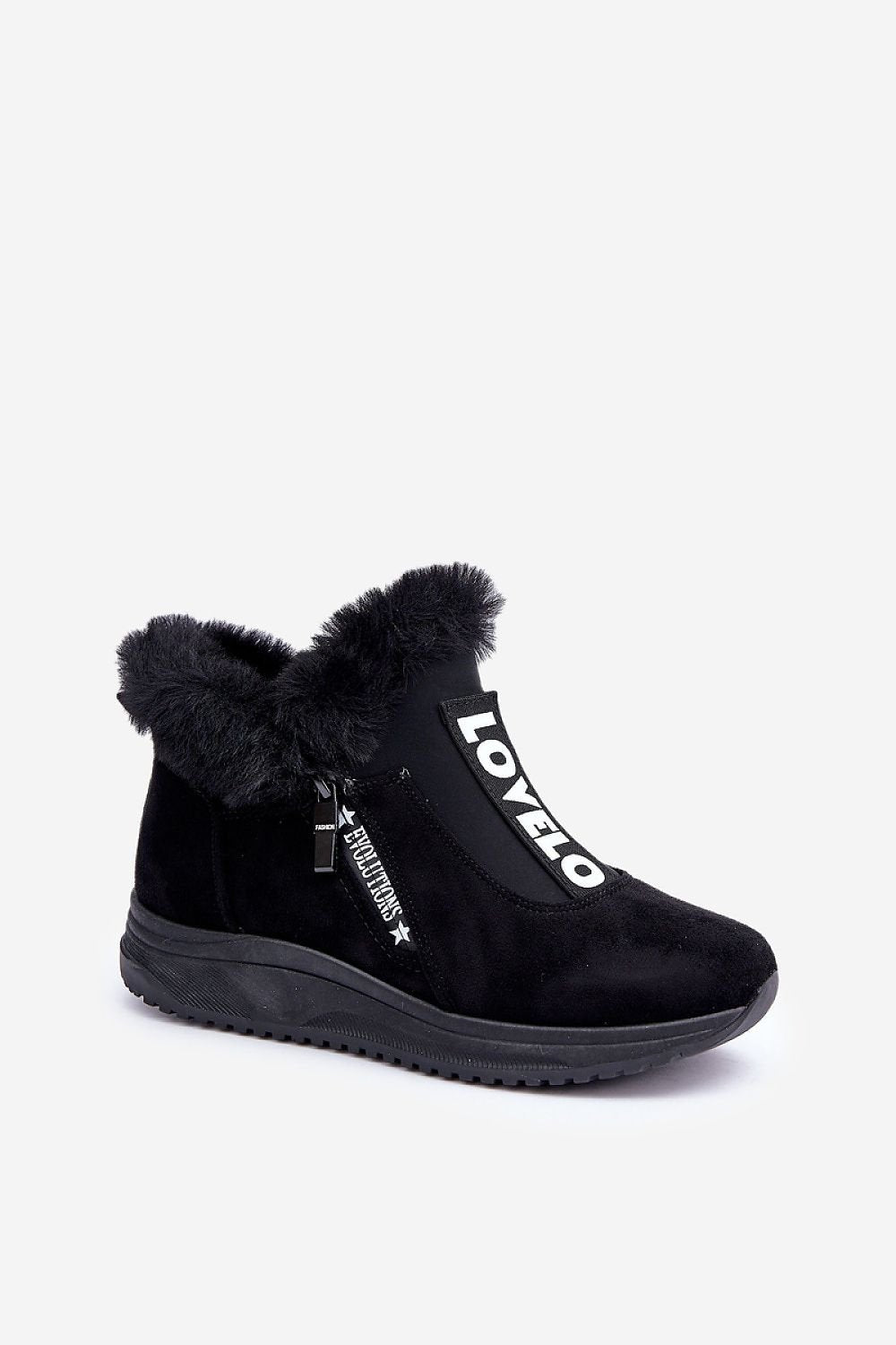 Women's Eco-Suede Sneakers with Fur Lining